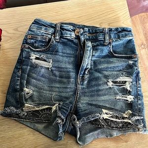 AE high rise stretch shorts